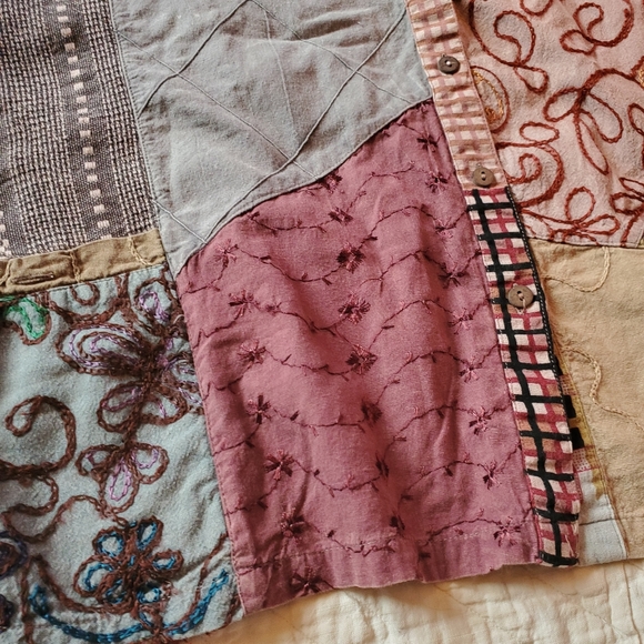 VTG Sacred Threads Patchwork Top - Picture 4 of 7